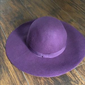Wool hat /one size /purple color/ adjustable